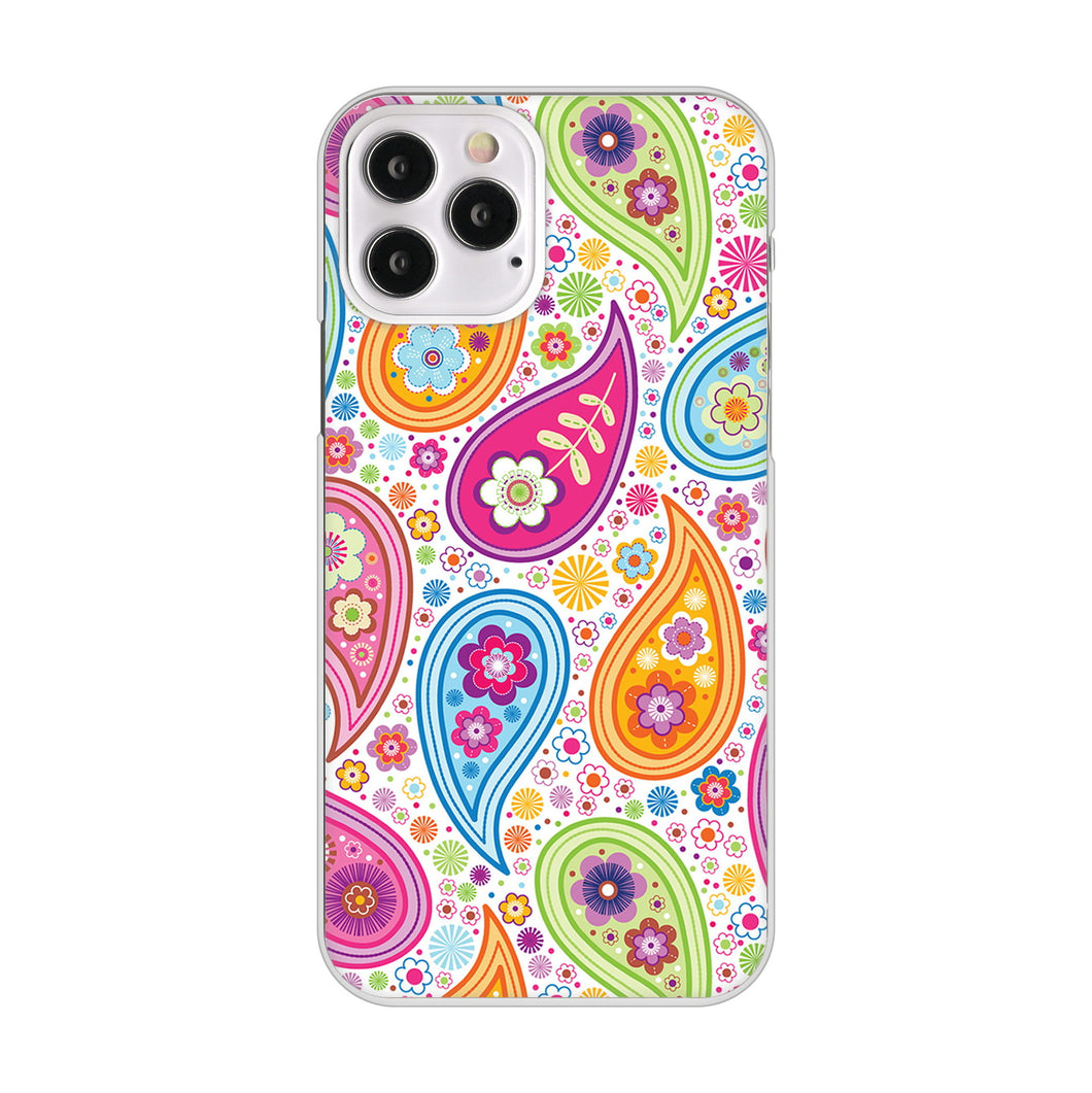 iPhone12 Pro 高画質仕上げ 背面印刷 ハードケース ペイズリー