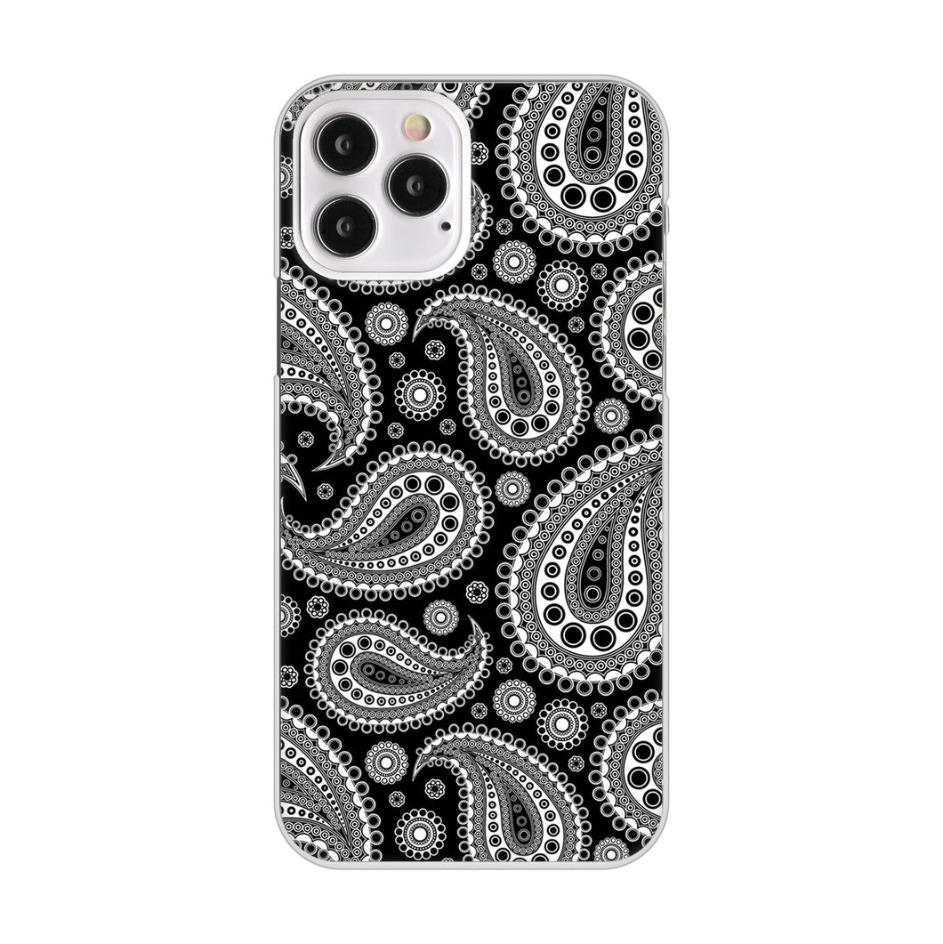 iPhone12 Pro 高画質仕上げ 背面印刷 ハードケース ペイズリー