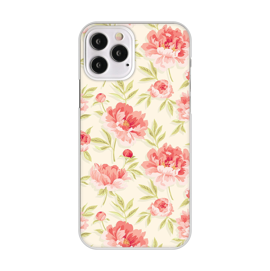 iPhone12 Pro 高画質仕上げ 背面印刷 ハードケース 北欧の小花