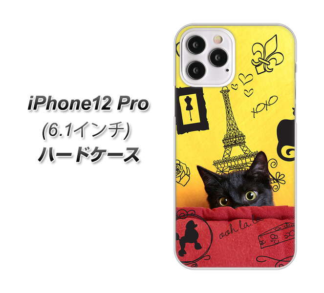 iPhone12 Pro 高画質仕上げ 背面印刷 ハードケース【686 パリの子猫】