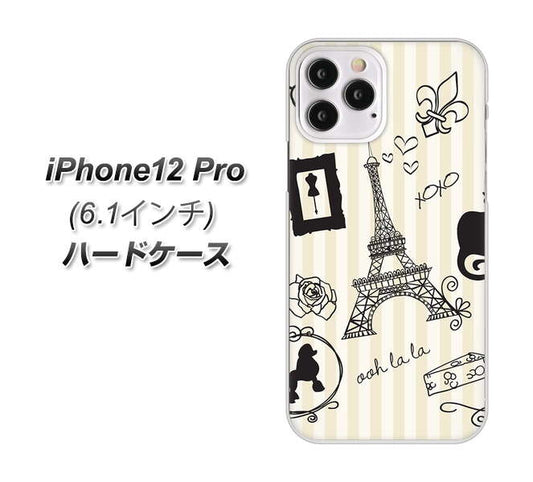 iPhone12 Pro 高画質仕上げ 背面印刷 ハードケース【694 パリの絵】