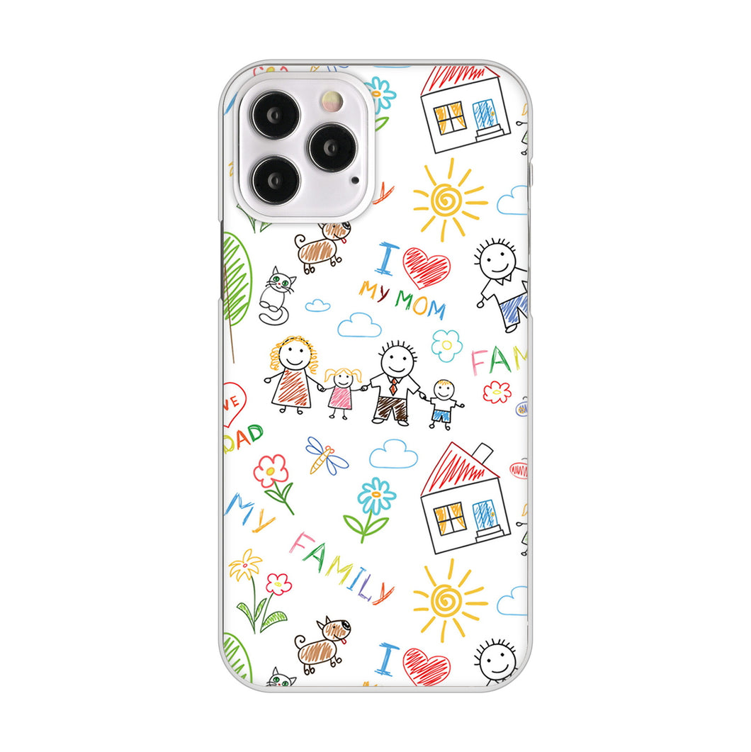 iPhone12 Pro 高画質仕上げ 背面印刷 ハードケース カップル&ファミリー