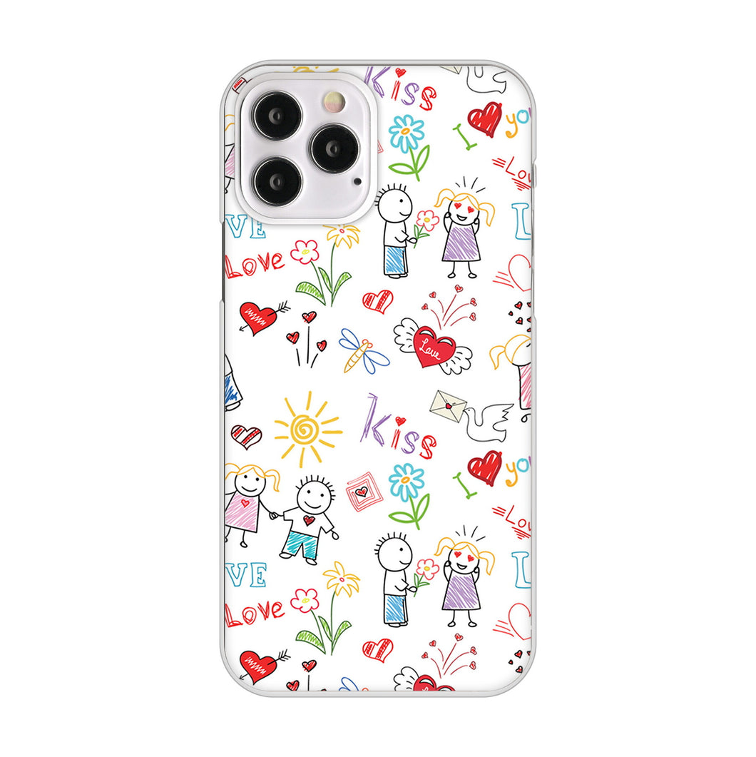 iPhone12 Pro 高画質仕上げ 背面印刷 ハードケース カップル&ファミリー