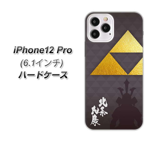 iPhone12 Pro 高画質仕上げ 背面印刷 ハードケース【AB810 北条氏康 シルエットと家紋】