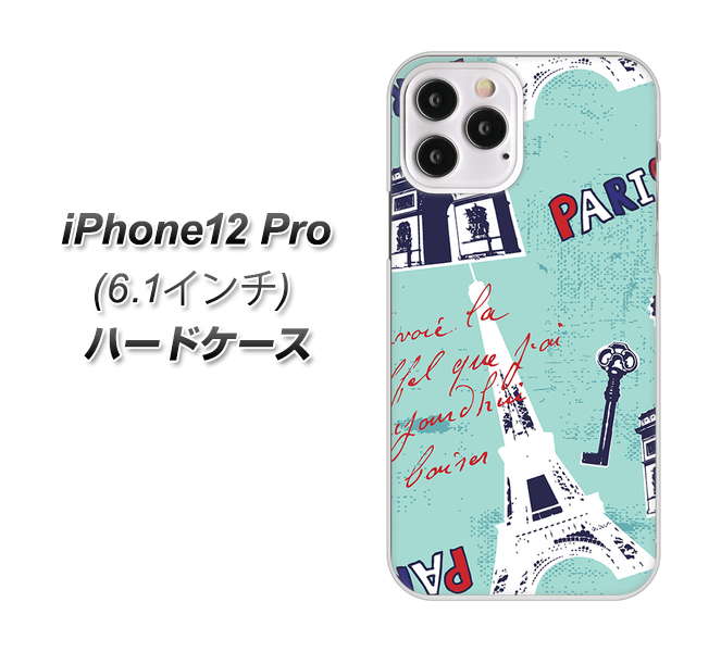 iPhone12 Pro 高画質仕上げ 背面印刷 ハードケース【EK812 ビューティフルパリブルー】