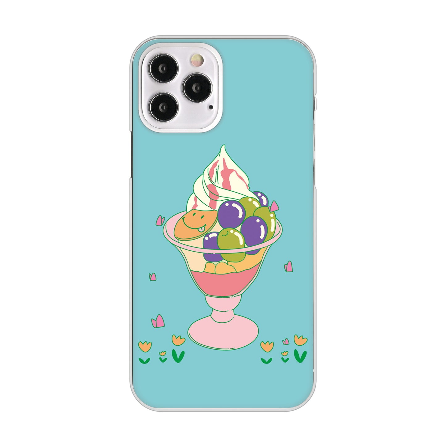 iPhone12 Pro 高画質仕上げ 背面印刷 ハードケース スイーツイラスト