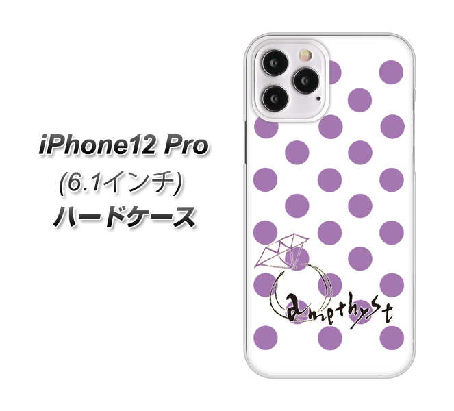 iPhone12 Pro 高画質仕上げ 背面印刷 ハードケース【OE811 2月アメジスト】
