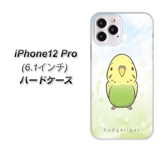 iPhone12 Pro 高画質仕上げ 背面印刷 ハードケース【SC838 セキセイインコ グリーン】