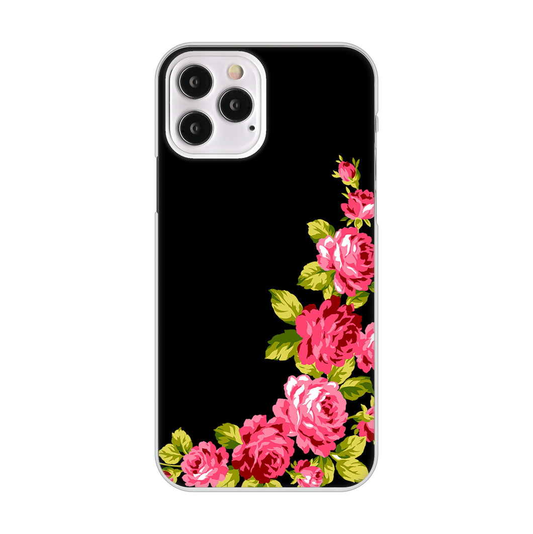 iPhone12 Pro 高画質仕上げ 背面印刷 ハードケース ロマンチックなバラ