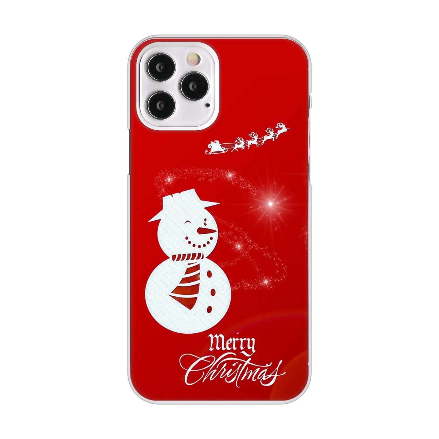 iPhone12 Pro 高画質仕上げ 背面印刷 ハードケース クリスマス