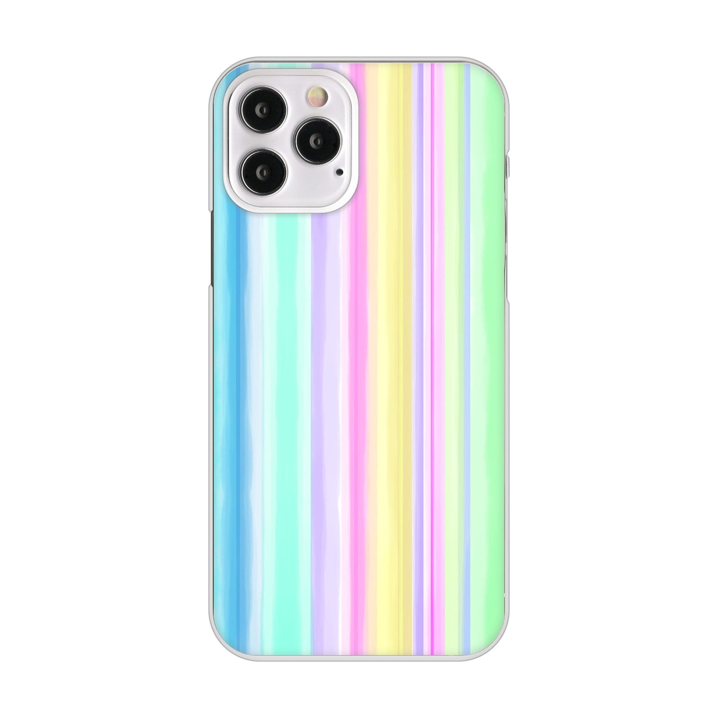 iPhone12 Pro 高画質仕上げ 背面印刷 ハードケース レインボー