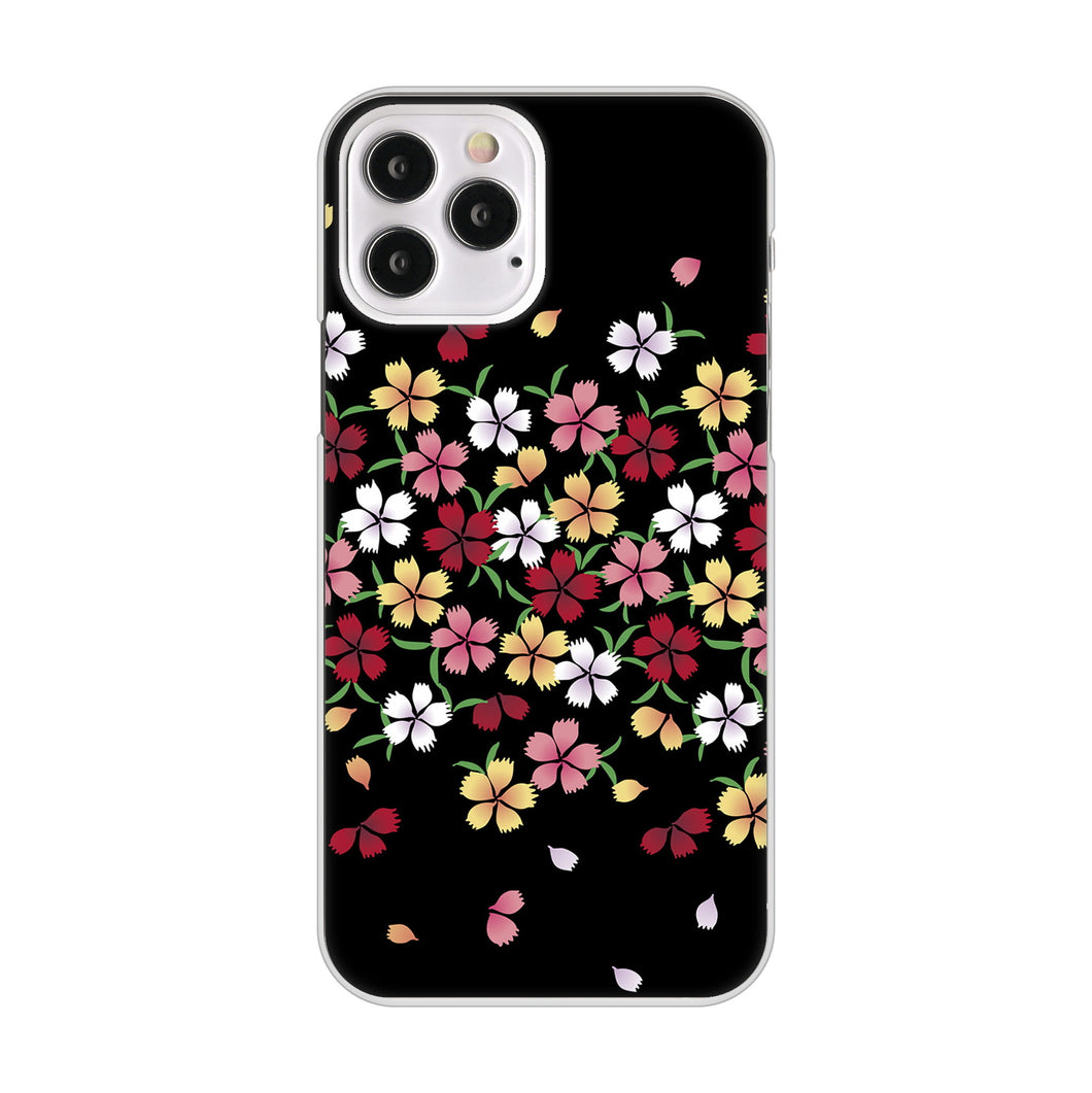 iPhone12 Pro 高画質仕上げ 背面印刷 ハードケース 和花柄