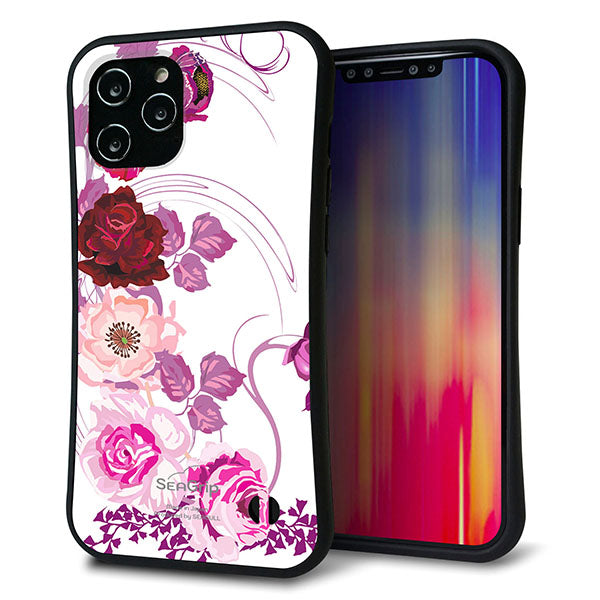 iPhone12 Pro Max スマホケース 「SEA Grip」 グリップケース Sライン 【116 6月のバラ】 UV印刷