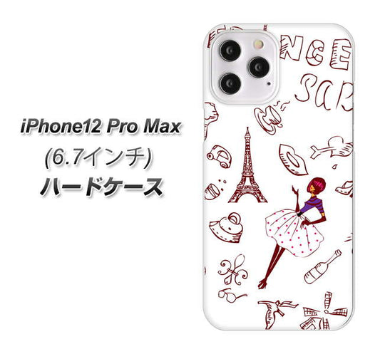 iPhone12 Pro Max 高画質仕上げ 背面印刷 ハードケース【296 フランス】