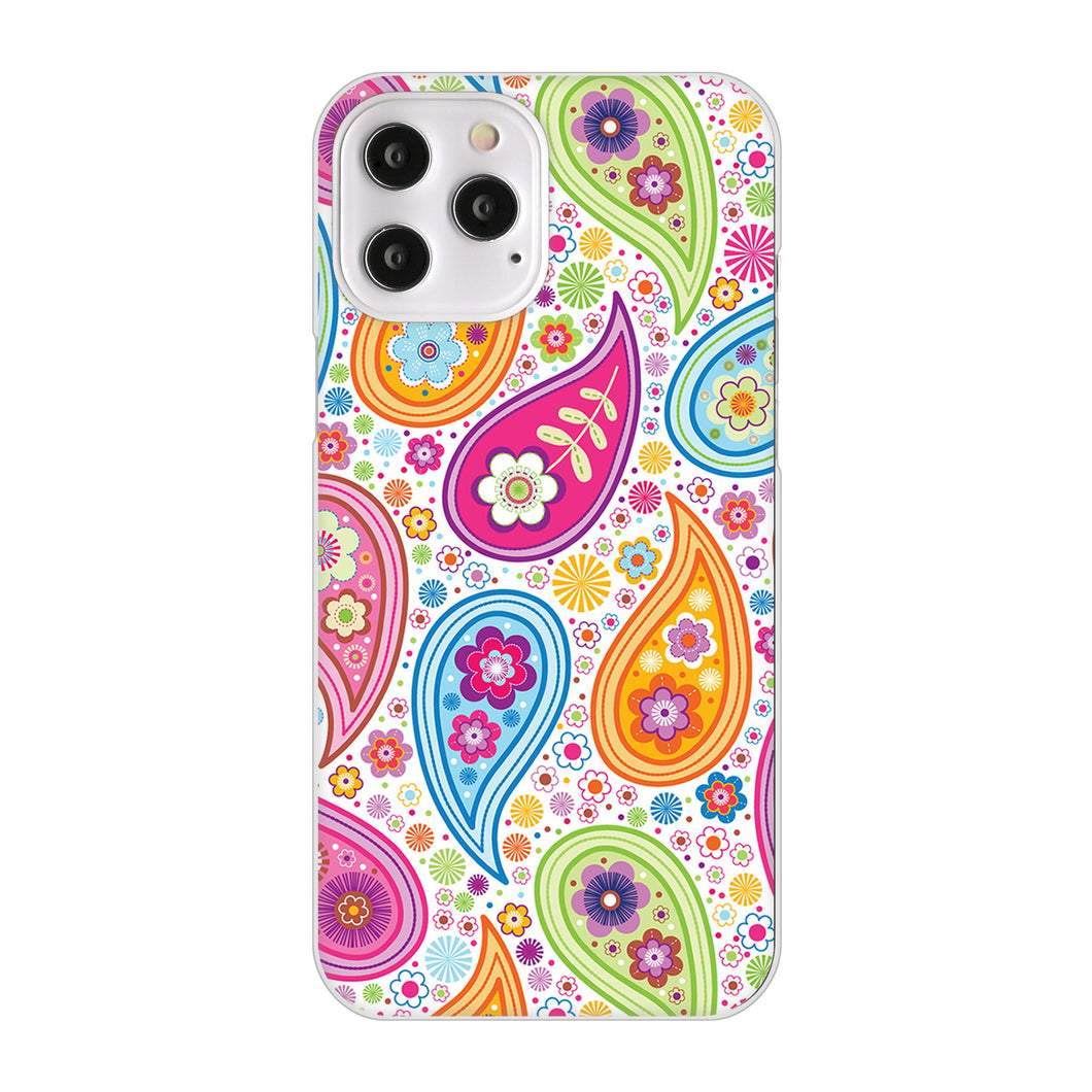 iPhone12 Pro Max 高画質仕上げ 背面印刷 ハードケース ペイズリー