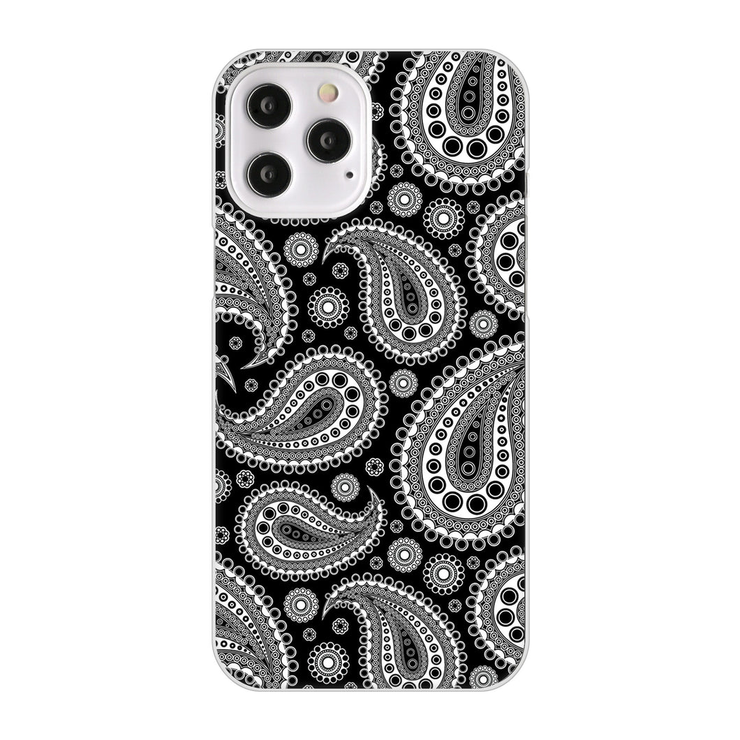 iPhone12 Pro Max 高画質仕上げ 背面印刷 ハードケース ペイズリー