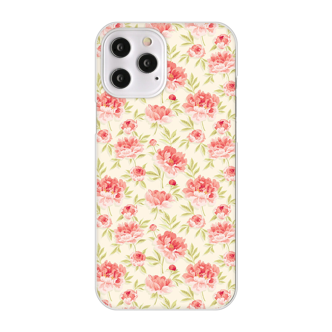 iPhone12 Pro Max 高画質仕上げ 背面印刷 ハードケース 北欧の小花