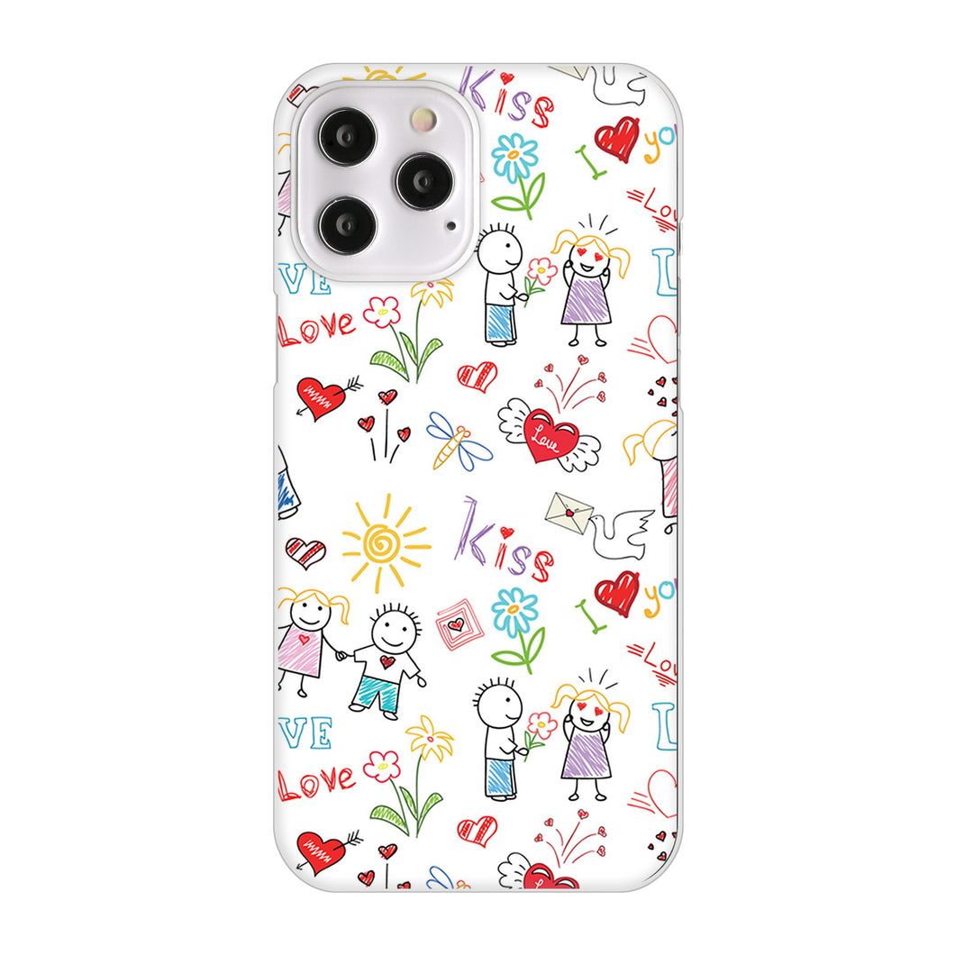 iPhone12 Pro Max 高画質仕上げ 背面印刷 ハードケース カップル&ファミリー