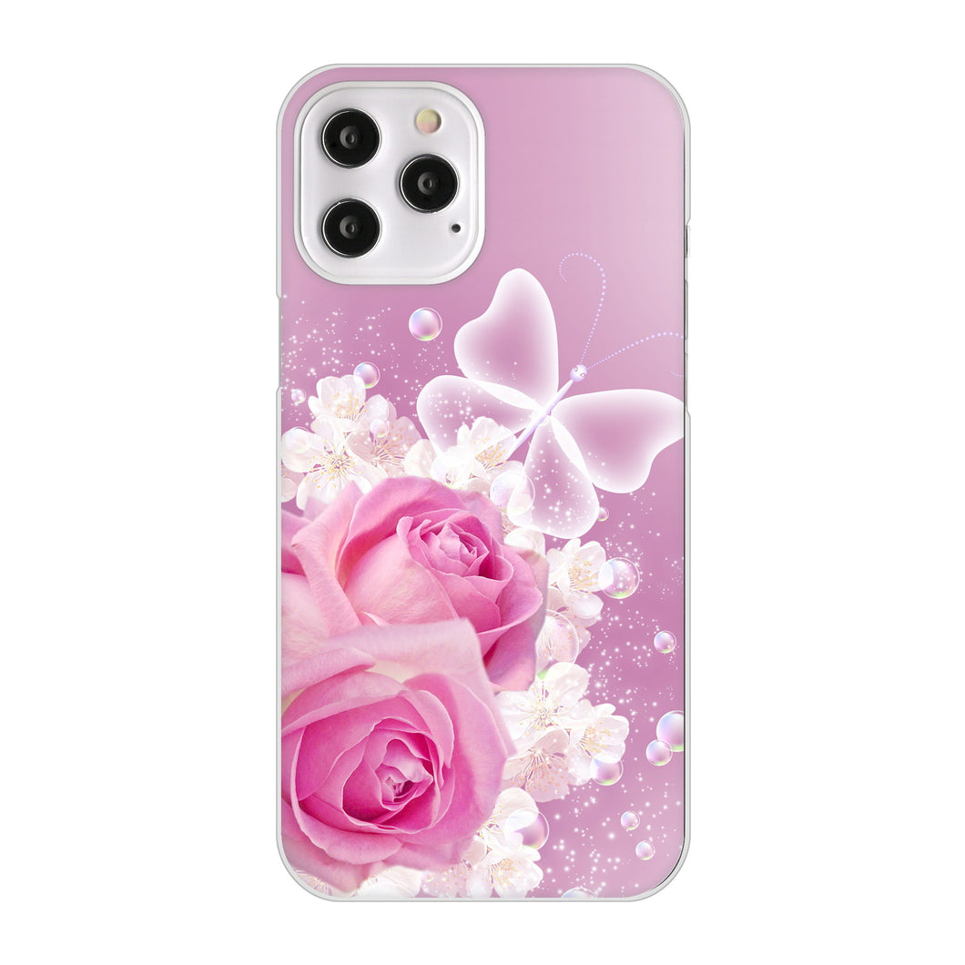 iPhone12 Pro Max 高画質仕上げ 背面印刷 ハードケース ロマンチックなバラ