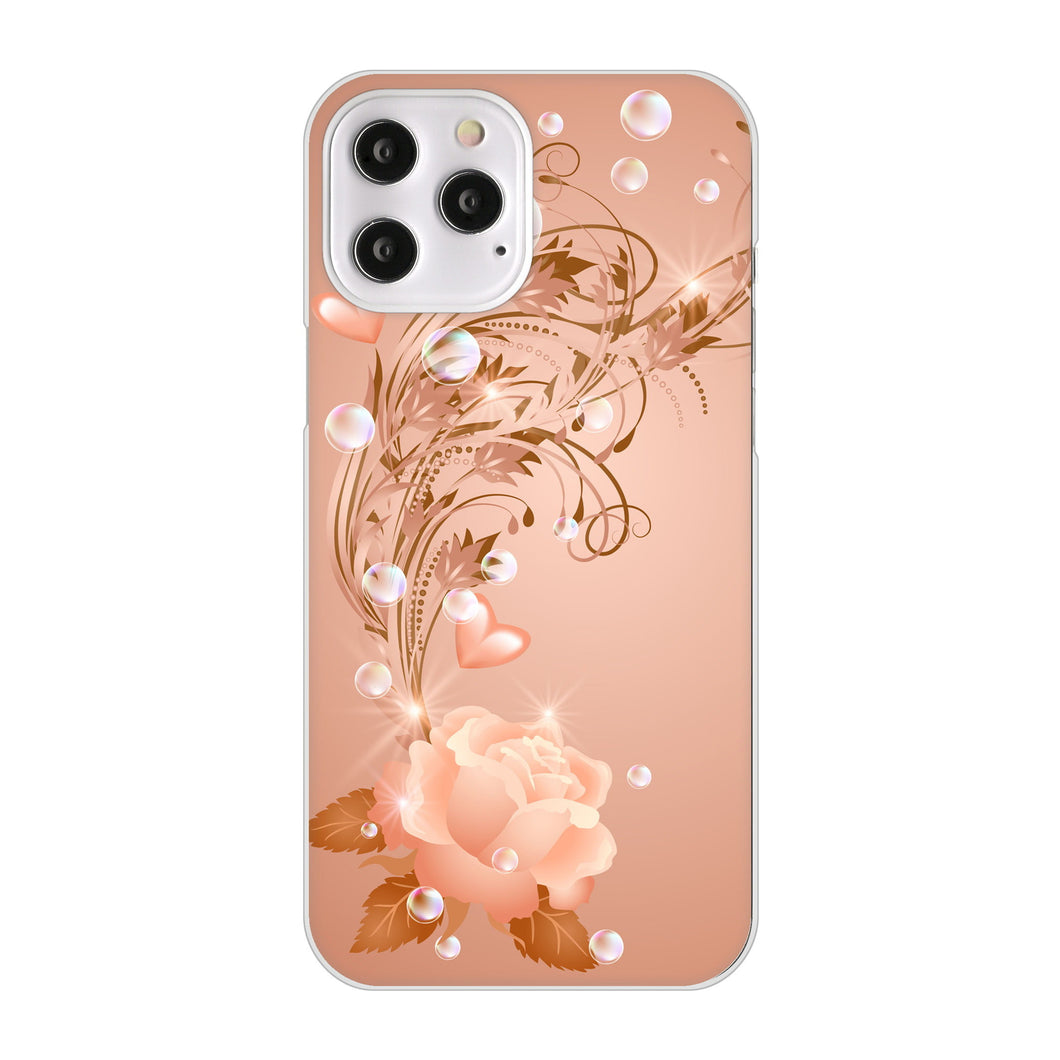 iPhone12 Pro Max 高画質仕上げ 背面印刷 ハードケース ロマンチックなバラ