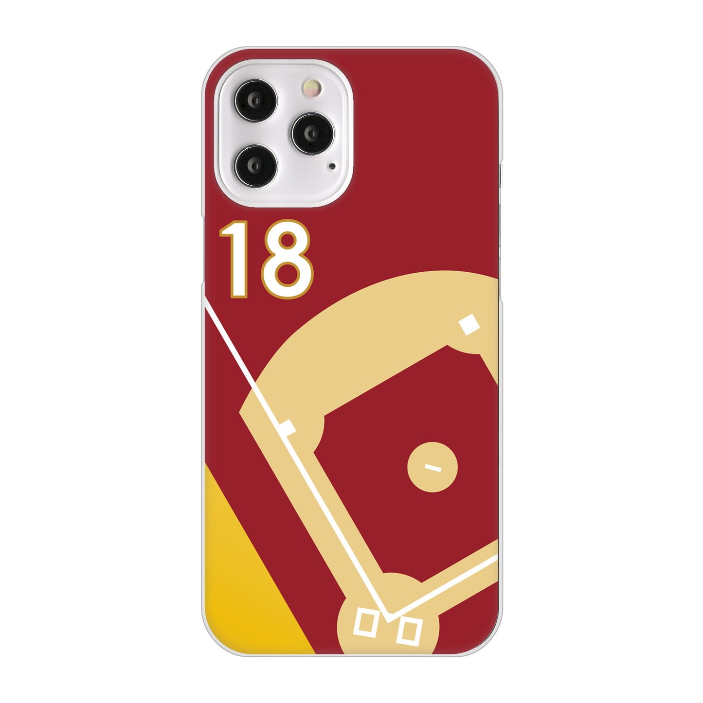 iPhone12 Pro Max 高画質仕上げ 背面印刷 ハードケース baseball