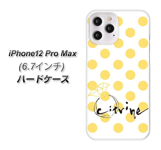 iPhone12 Pro Max 高画質仕上げ 背面印刷 ハードケース【OE820 11月シトリン】