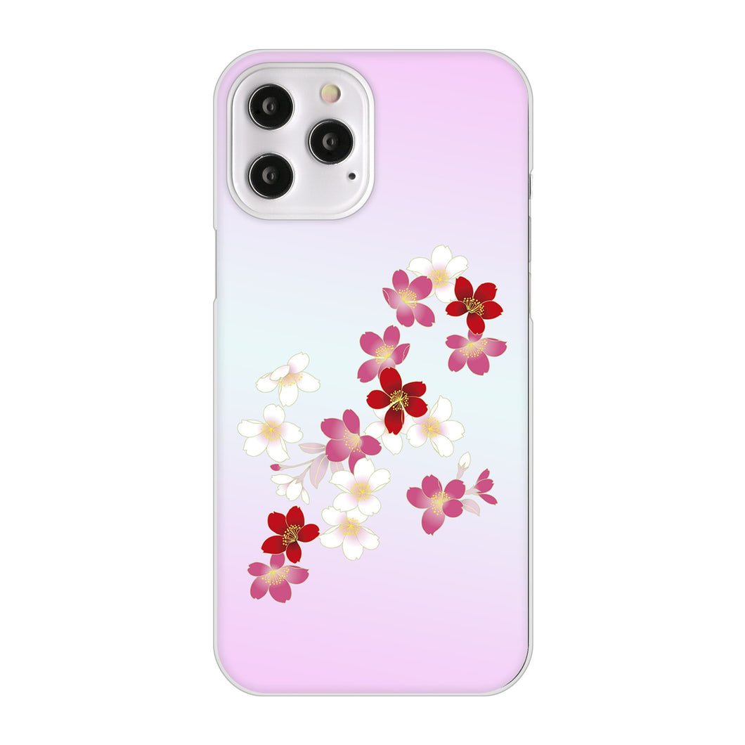 iPhone12 Pro Max 高画質仕上げ 背面印刷 ハードケース 和花柄