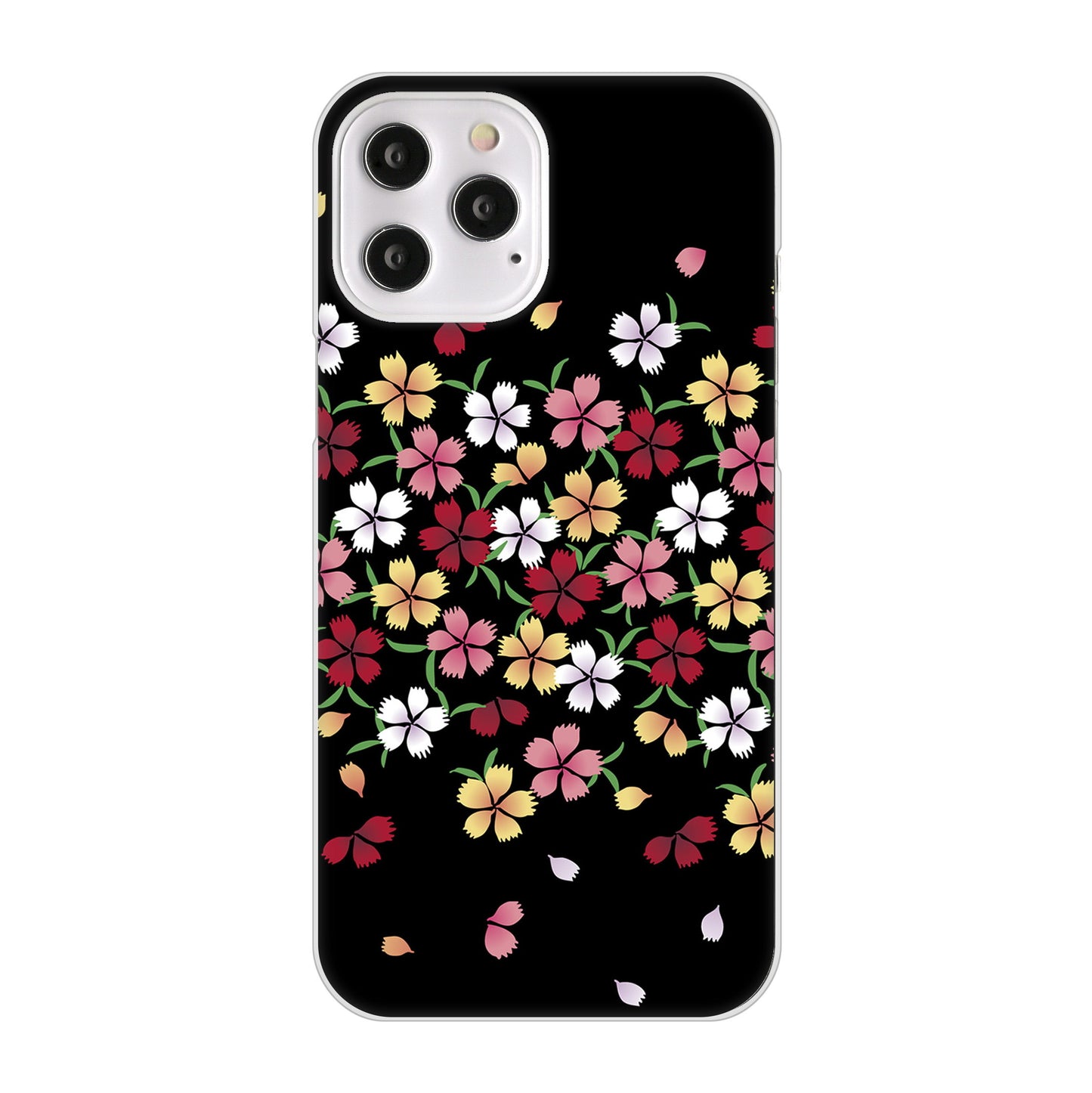 iPhone12 Pro Max 高画質仕上げ 背面印刷 ハードケース 和花柄