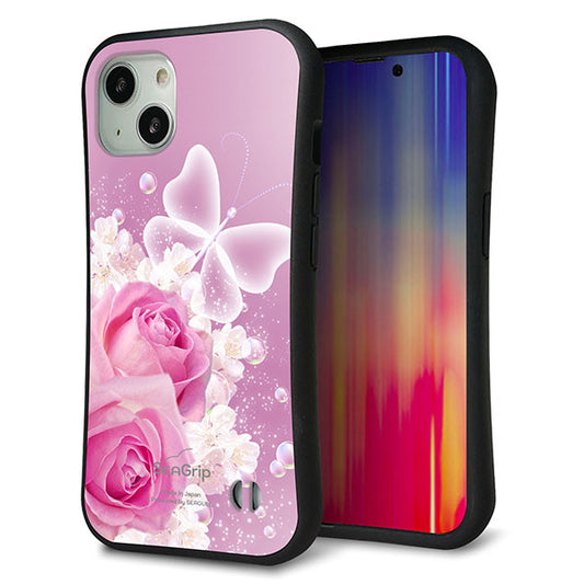 iPhone 13 スマホケース 「SEA Grip」 グリップケース Sライン 【1166 ローズロマンス】 UV印刷