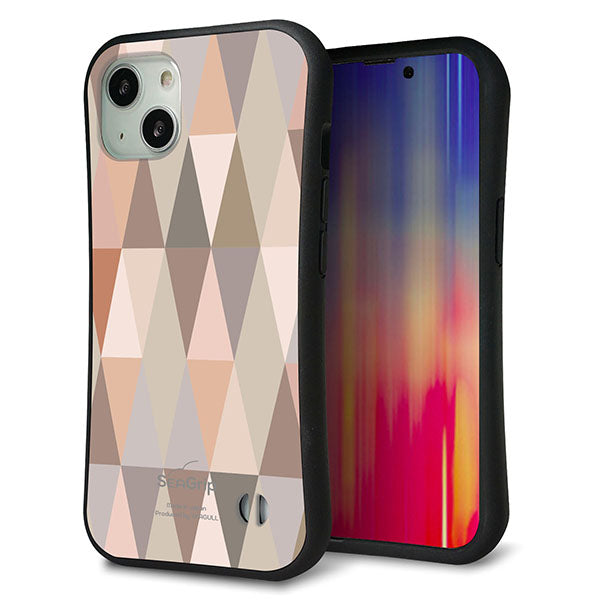 iPhone13 スマホケース 「SEA Grip」 グリップケース Sライン 【MG800 くすみピンク】 UV印刷