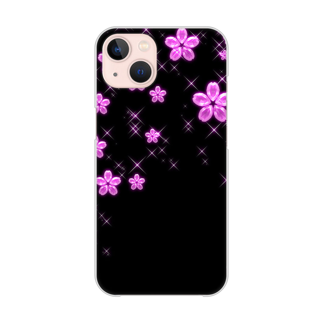 iPhone13 高画質仕上げ 背面印刷 ハードケース 【019 桜クリスタル】