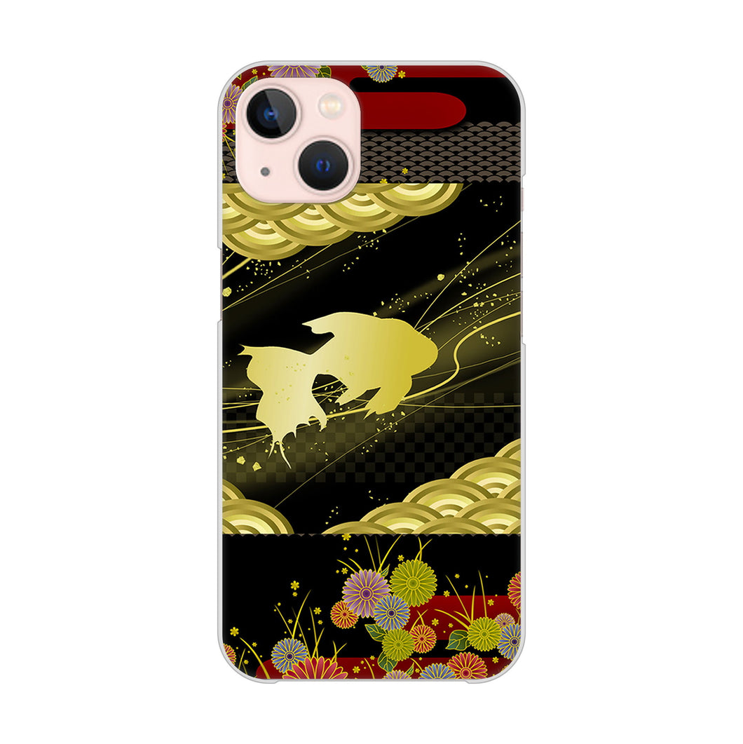 iPhone13 高画質仕上げ 背面印刷 ハードケース 【174 天の川の金魚】