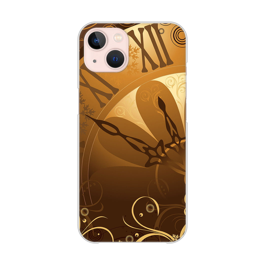 iPhone13 高画質仕上げ 背面印刷 ハードケース 【185 時を刻む針】