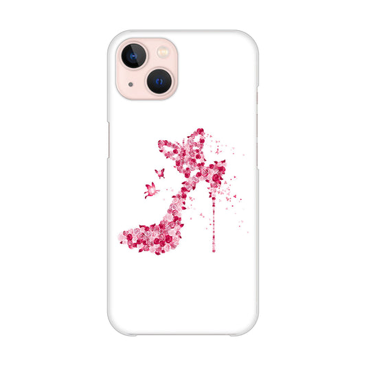 iPhone13 高画質仕上げ 背面印刷 ハードケース 【387 薔薇のハイヒール】