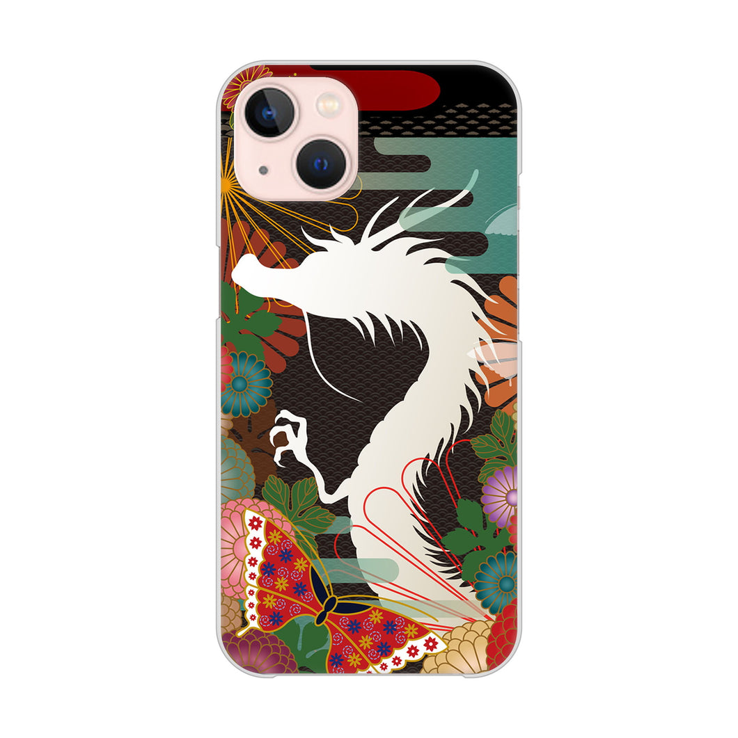 iPhone13 高画質仕上げ 背面印刷 ハードケース 【635 白龍】