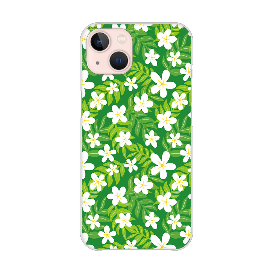 iPhone13 高画質仕上げ 背面印刷 ハードケース 【760 ジャスミンの花畑】