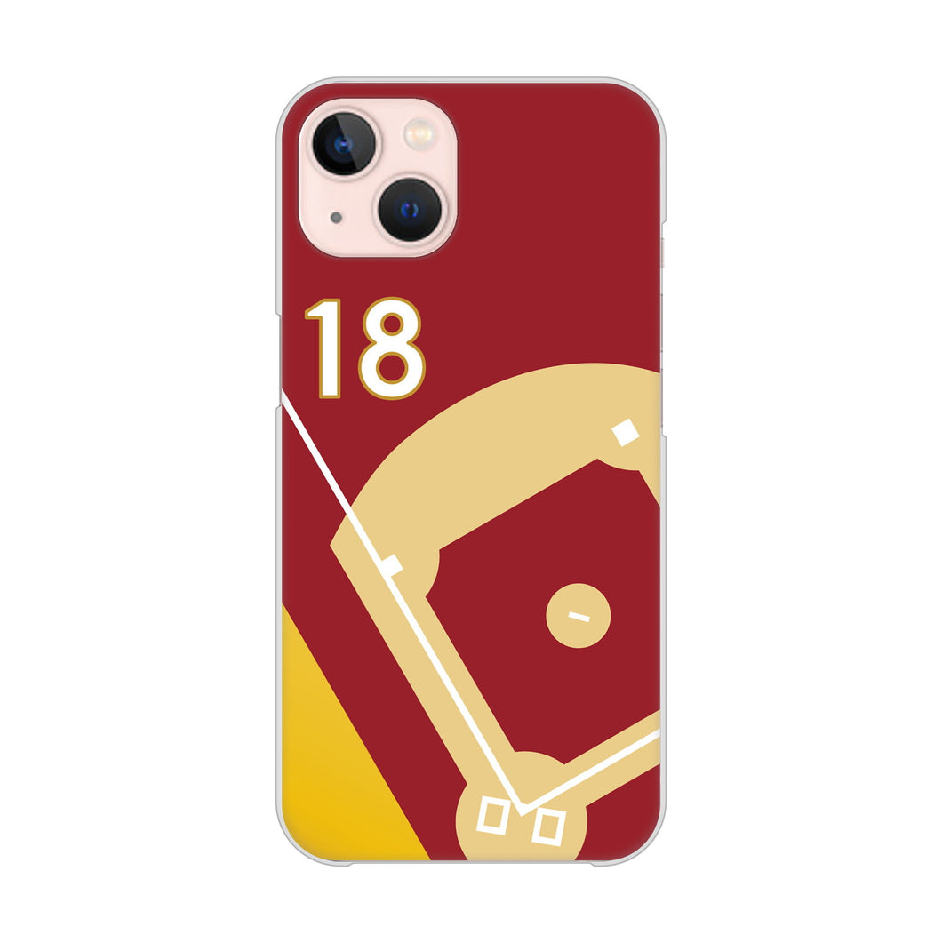 iPhone13 高画質仕上げ 背面印刷 ハードケース baseball