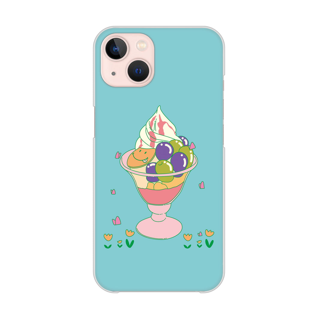 iPhone13 高画質仕上げ 背面印刷 ハードケース スイーツイラスト