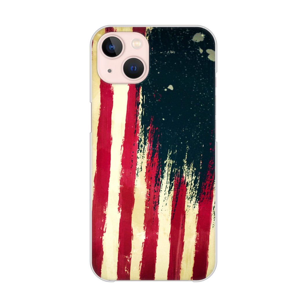 iPhone13 高画質仕上げ 背面印刷 ハードケース 【MI805 ヴィンテージアメリカ】