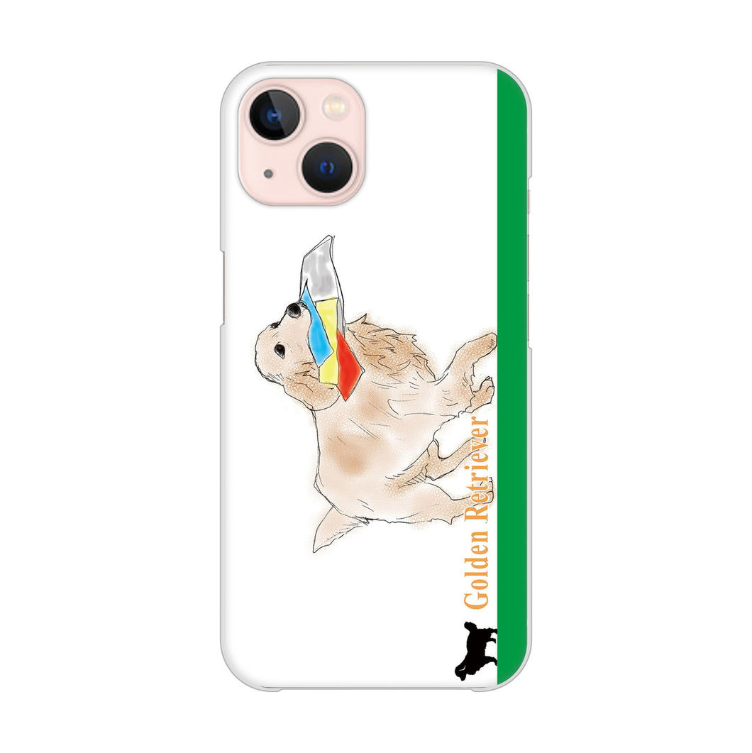 iPhone13 高画質仕上げ 背面印刷 ハードケース ゴールデンレトリバー