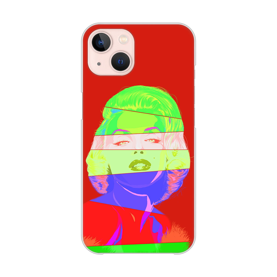 iPhone13 高画質仕上げ 背面印刷 ハードケース マリリンモンローデザイン