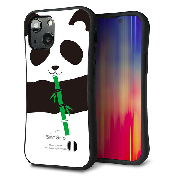 iPhone13 mini スマホケース 「SEA Grip」 グリップケース Sライン 【FD817 パンダ】 UV印刷