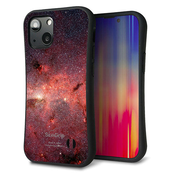iPhone13 mini スマホケース 「SEA Grip」 グリップケース Sライン 【KM923 Galaxias Red】 UV印刷