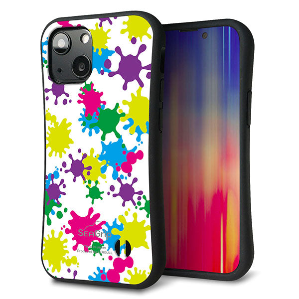 iPhone13 mini スマホケース 「SEA Grip」 グリップケース Sライン 【MA878 ペイントホワイト】 UV印刷