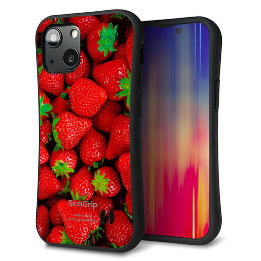 iPhone13 mini スマホケース 「SEA Grip」 グリップケース Sライン 【MA881 ストロベリー】 UV印刷