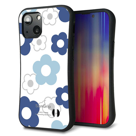 iPhone13 mini スマホケース 「SEA Grip」 グリップケース Sライン 【SC923 デイジー ブルー】 UV印刷