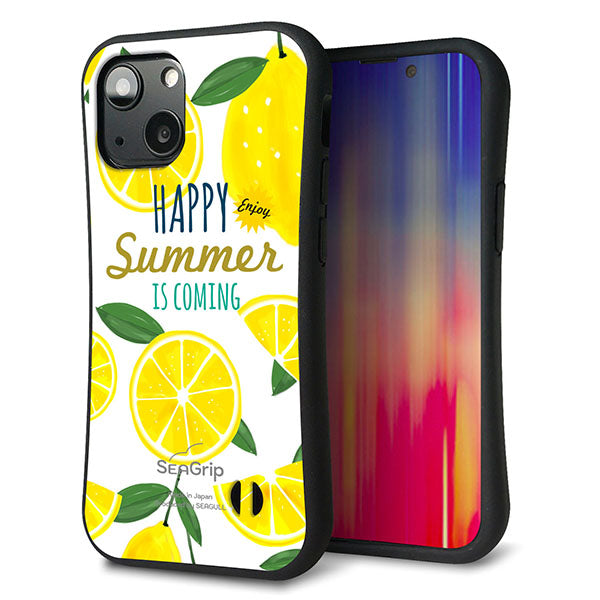 iPhone13 mini スマホケース 「SEA Grip」 グリップケース Sライン 【SC955 ハッピーサマー レモン】 UV印刷