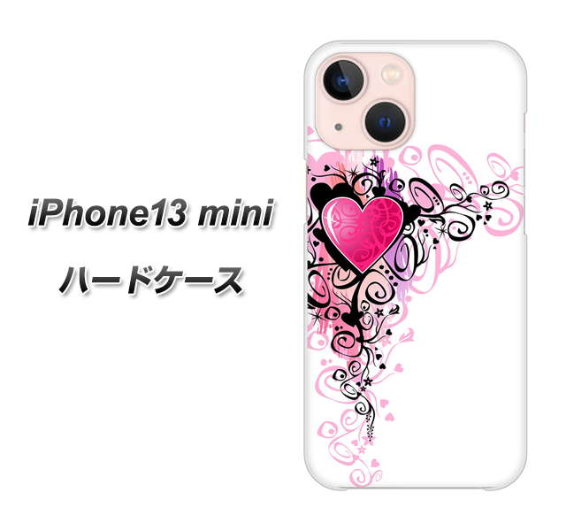 iPhone13 mini 高画質仕上げ 背面印刷 ハードケース【007 スタイリッシュハート】