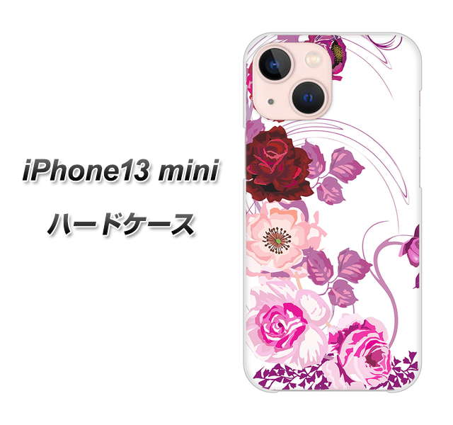 iPhone13 mini 高画質仕上げ 背面印刷 ハードケース【116 6月のバラ】