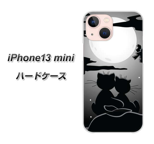 iPhone13 mini 高画質仕上げ 背面印刷 ハードケース【342 月夜の二人】